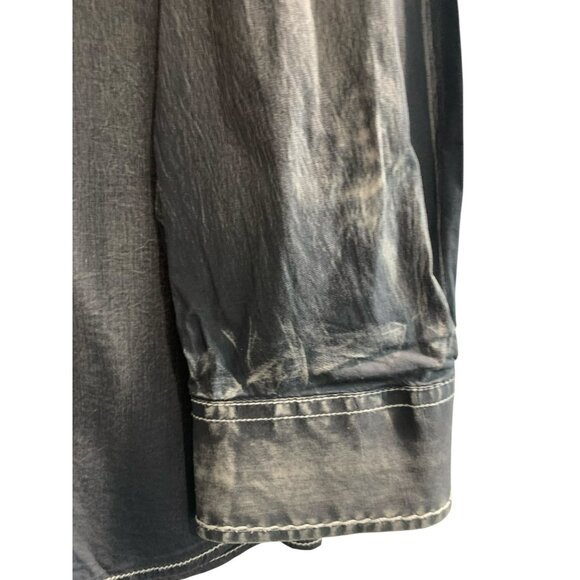 Roar Men's Embroidered Western Shirt XXL Long Sleeve Button Down Trabal - Picture 7 of 8